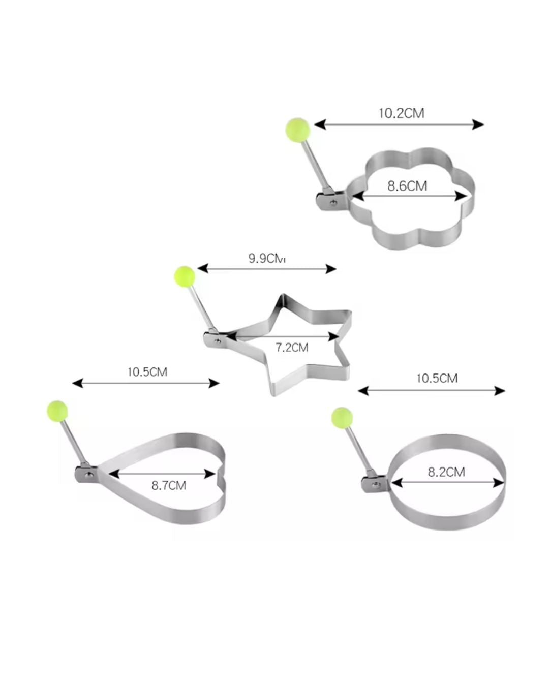 Stainless Steel Fried Egg Cooking Rings