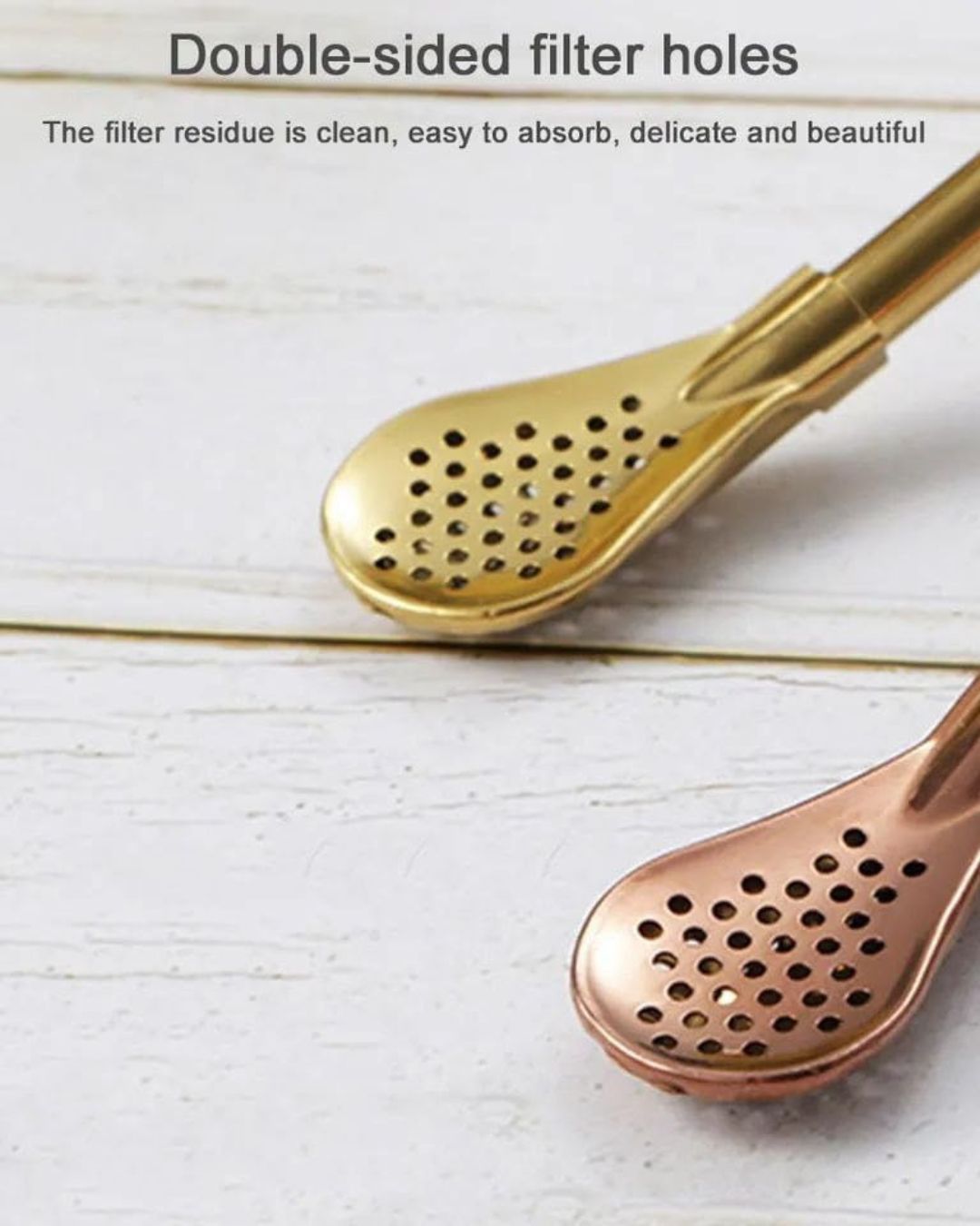 Stainless Steel Straw with Filter Spoon