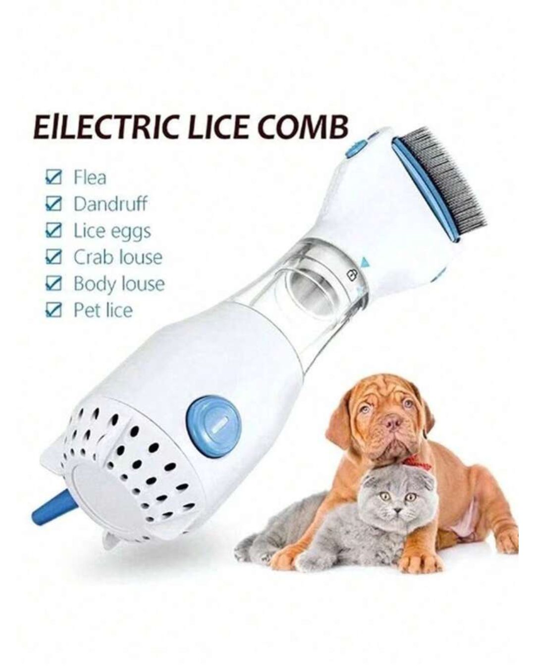 V Comb Electric Flea Lice