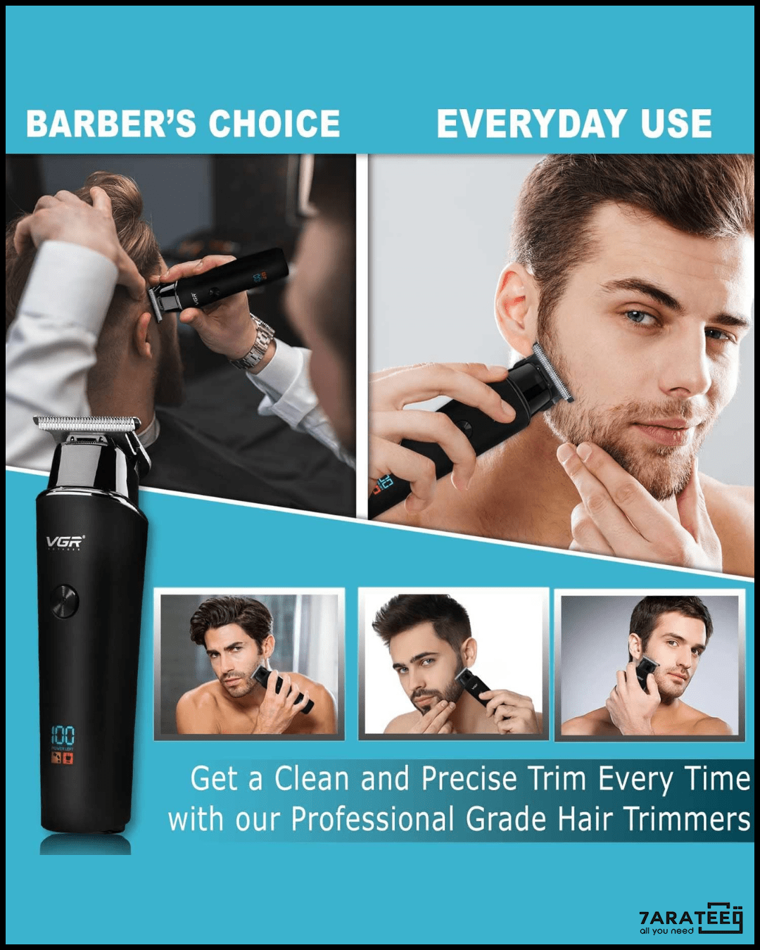 VGR Compact Portable Electric Shaver Machine