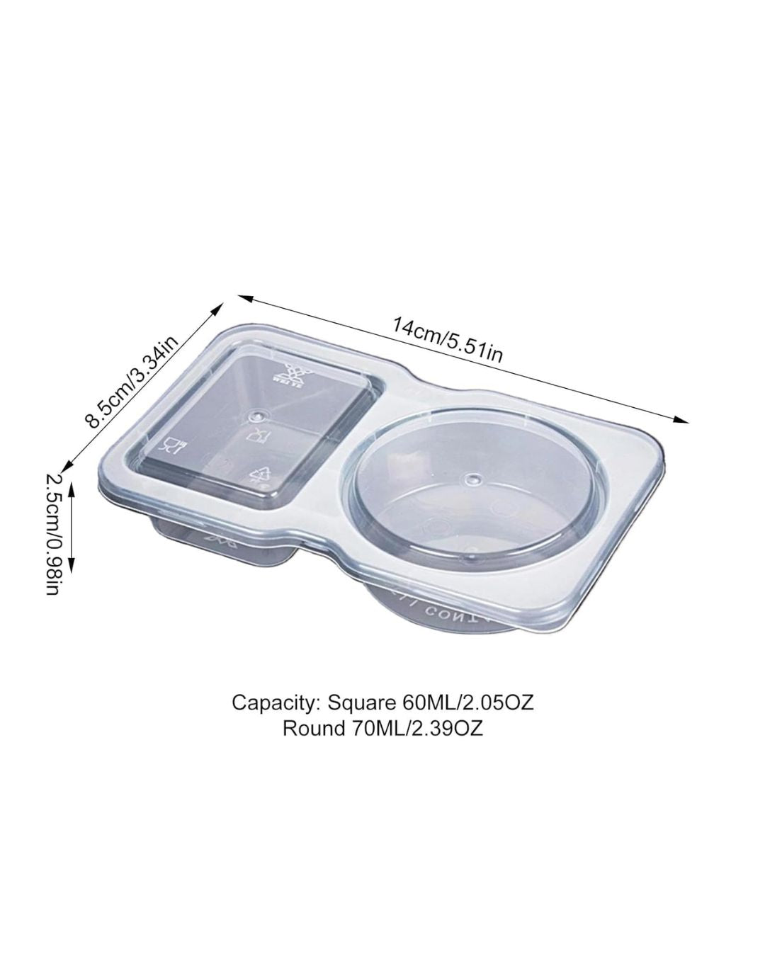 Double Compartment Snack Container