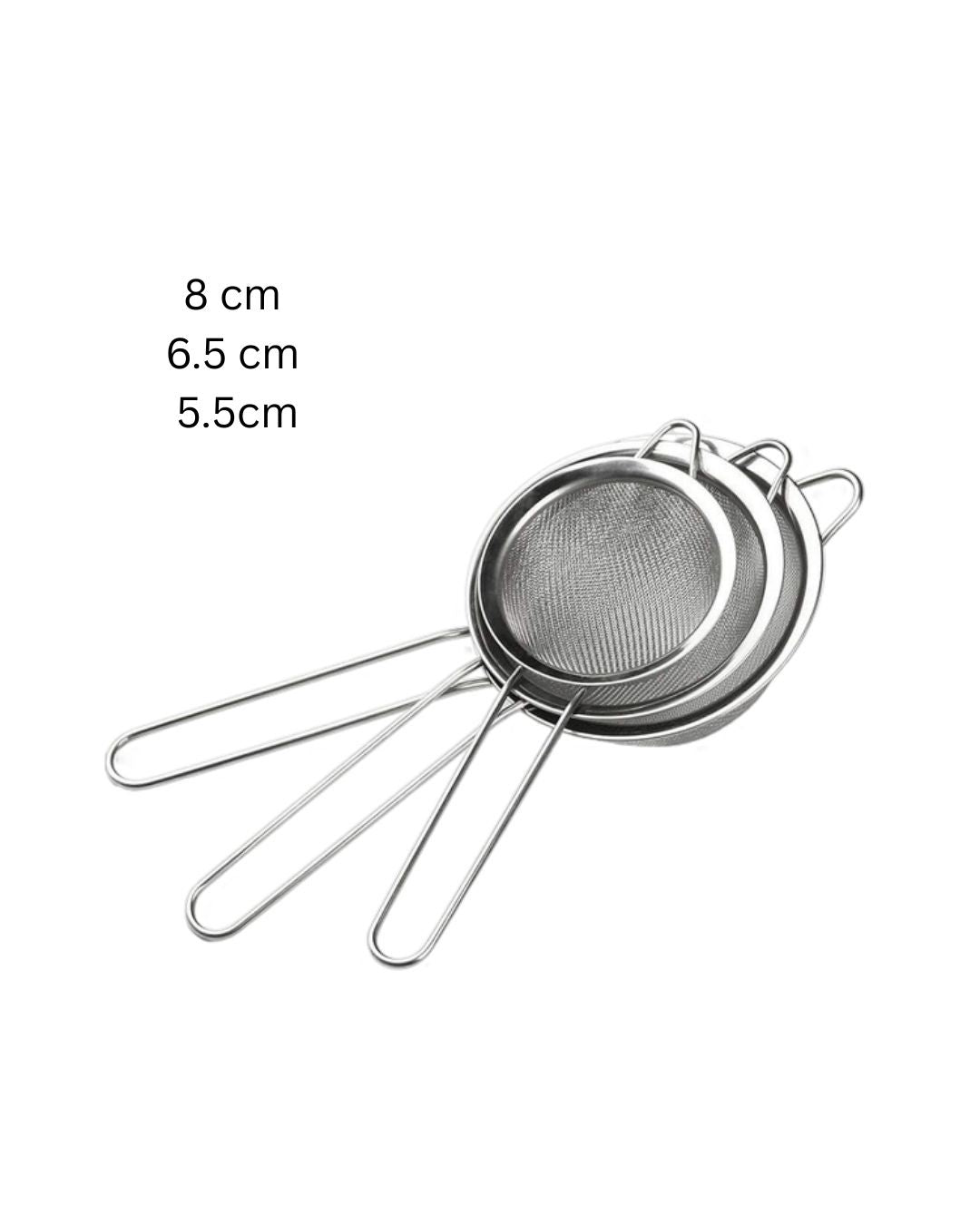 Stainless Steel Strainer Set of 3