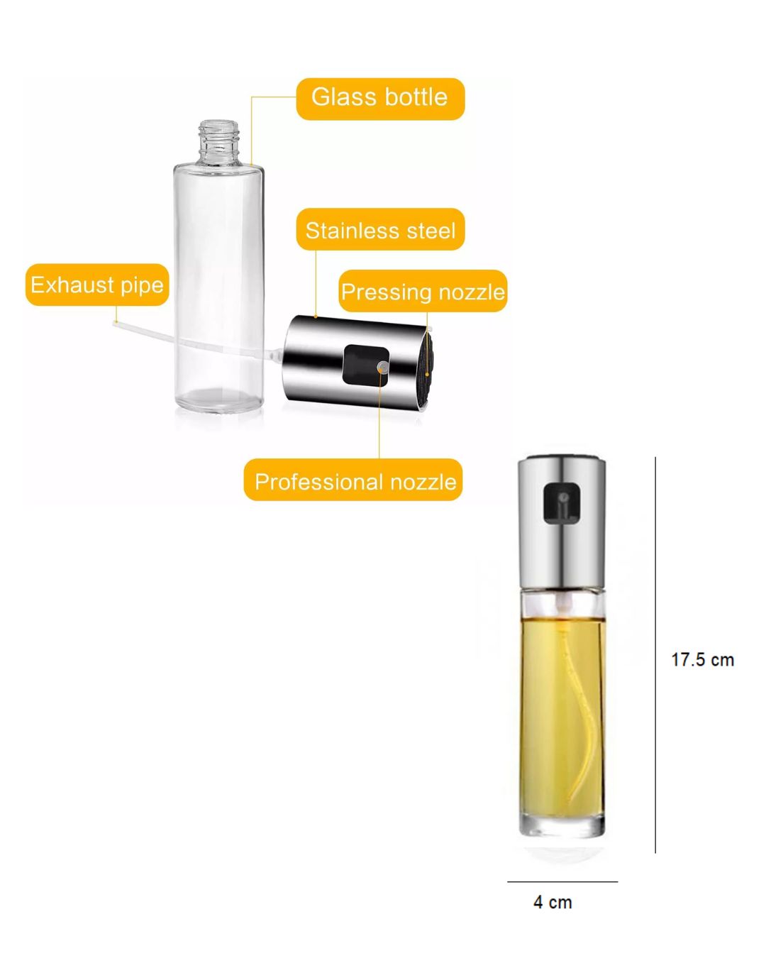Oil Spray Glass Bottle