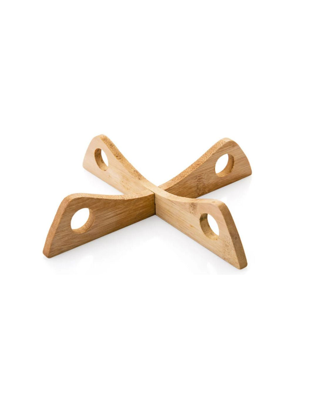 Bamboo Cross Pot Stand