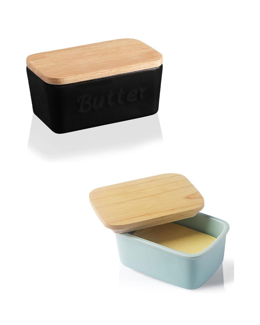 Butter Dish with Bamboo Lid