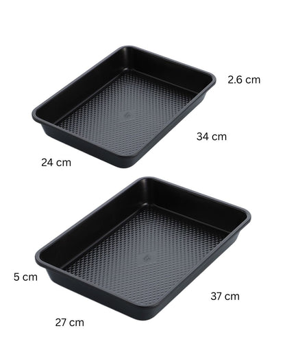2-Piece Diamond Baking Pan Set