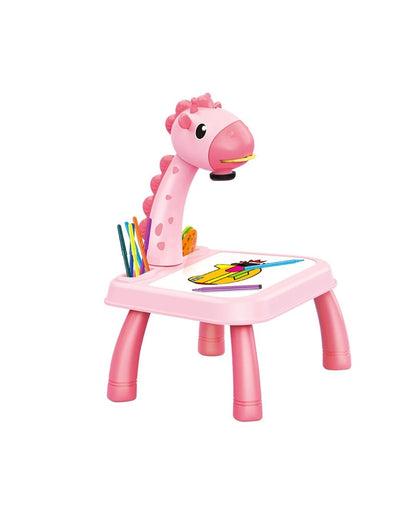 LED Projector Giraffe Drawing Table
