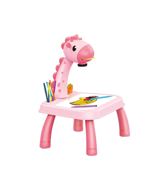 LED Projector Giraffe Drawing Table