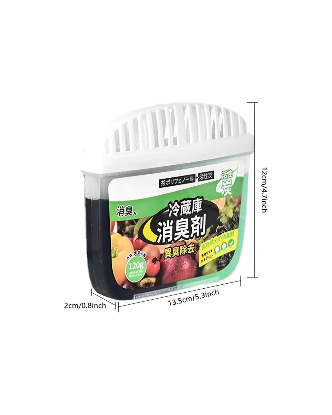 Natural Tea Polyphenol and Unscented Activated Charcoal Refrigerator Deodorizer