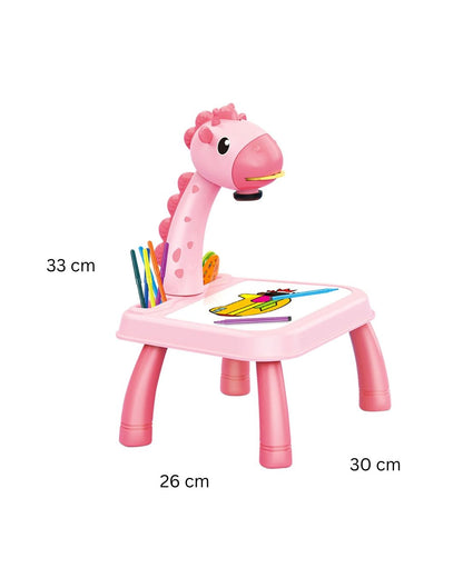 LED Projector Giraffe Drawing Table