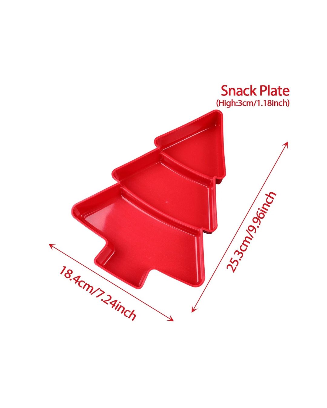 Christmas Tree Shaped Snack Tray