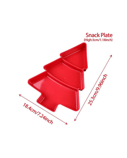 Christmas Tree Shaped Snack Tray