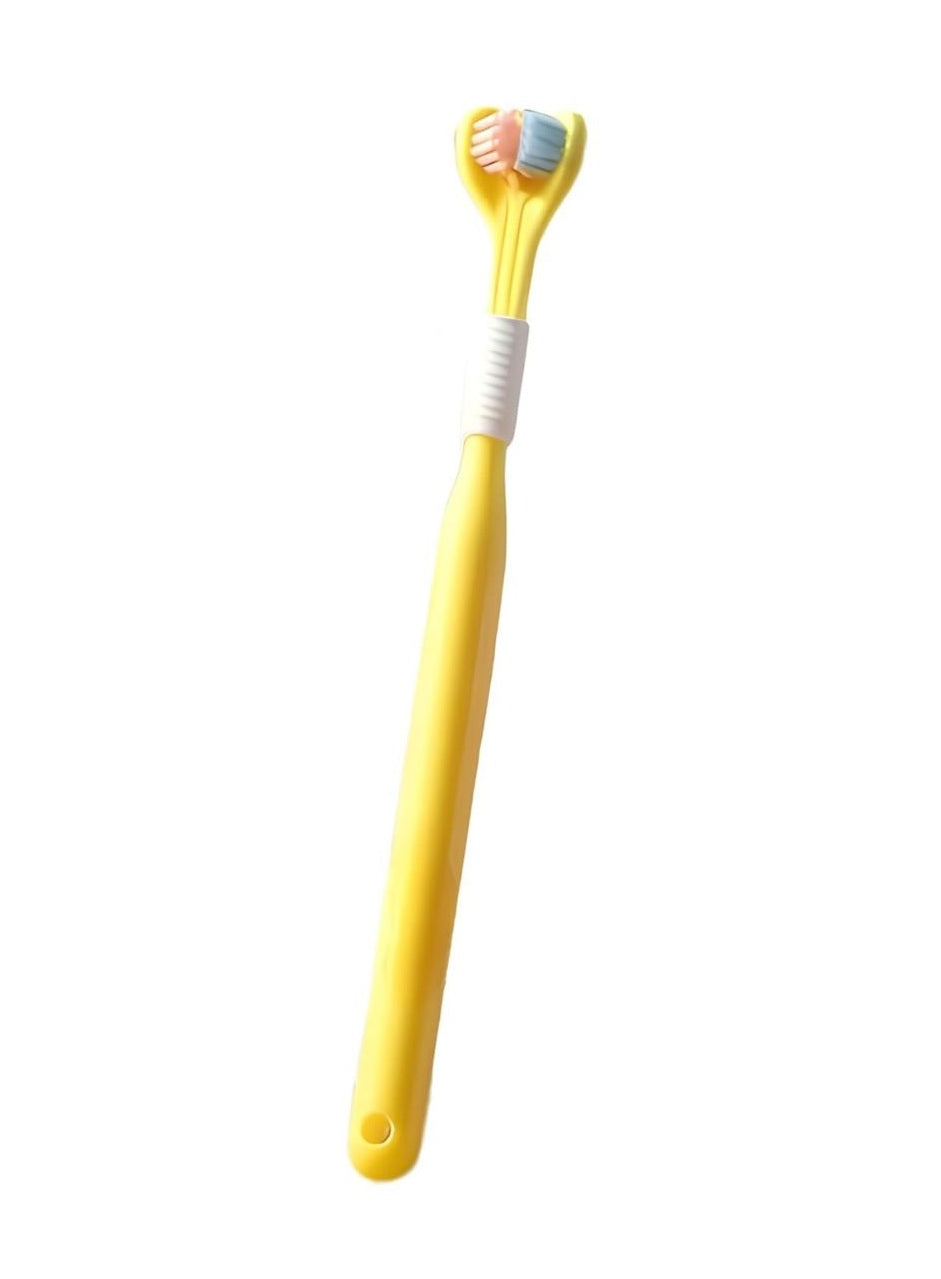 V-Shaped Three-Sided Toothbrush