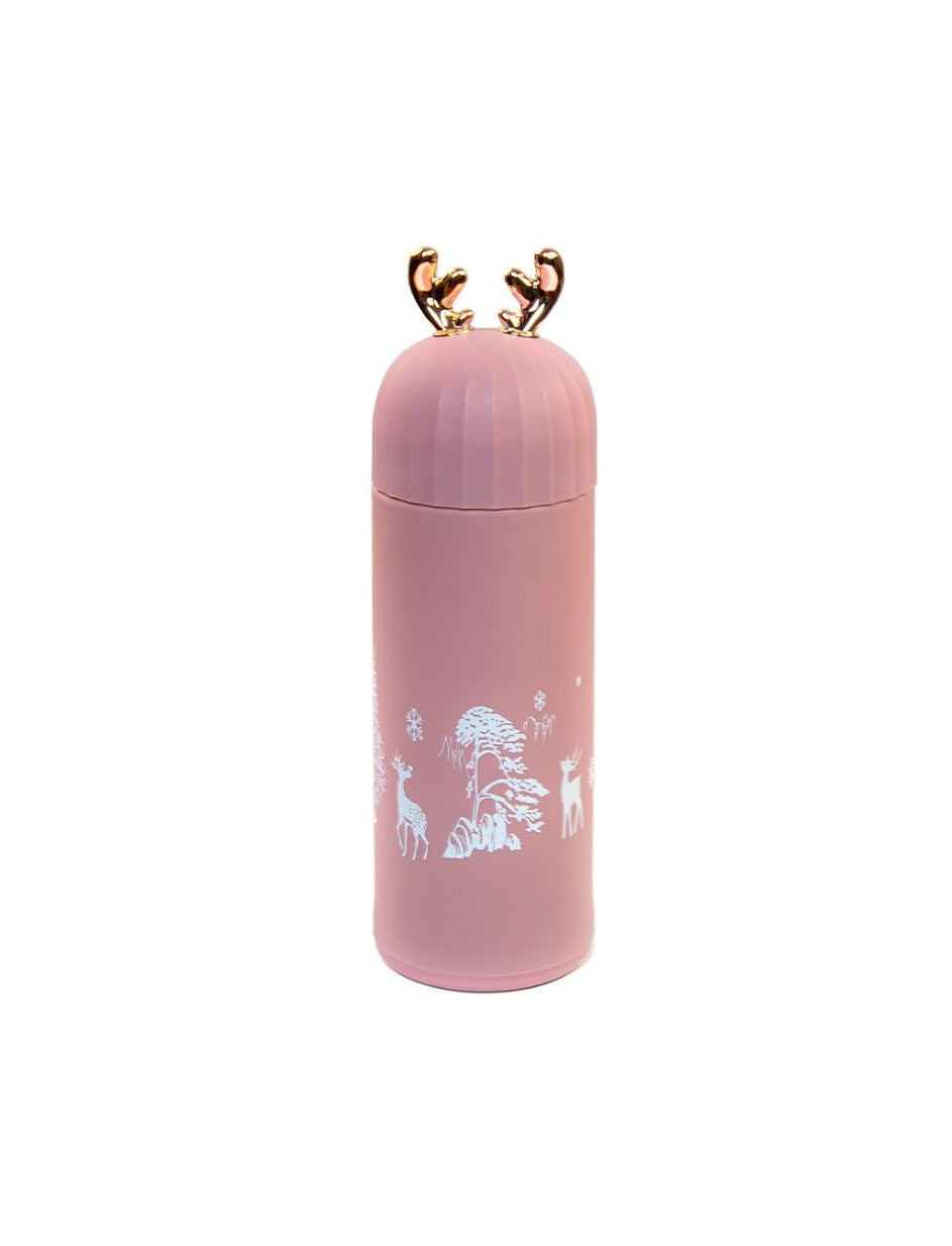 Reindeer Shape Glass Water Bottle