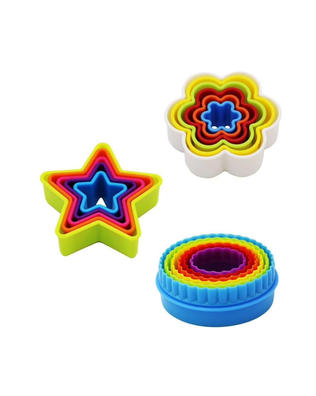 5-Piece Plastic Cookie Cutter Set