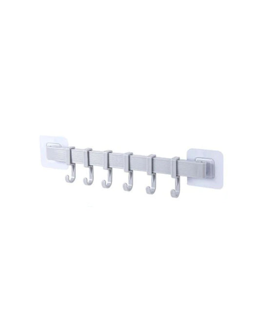 Adhesive 6-Adjustable Slider Hooks