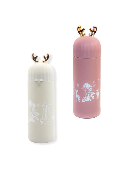 Reindeer Shape Glass Water Bottle