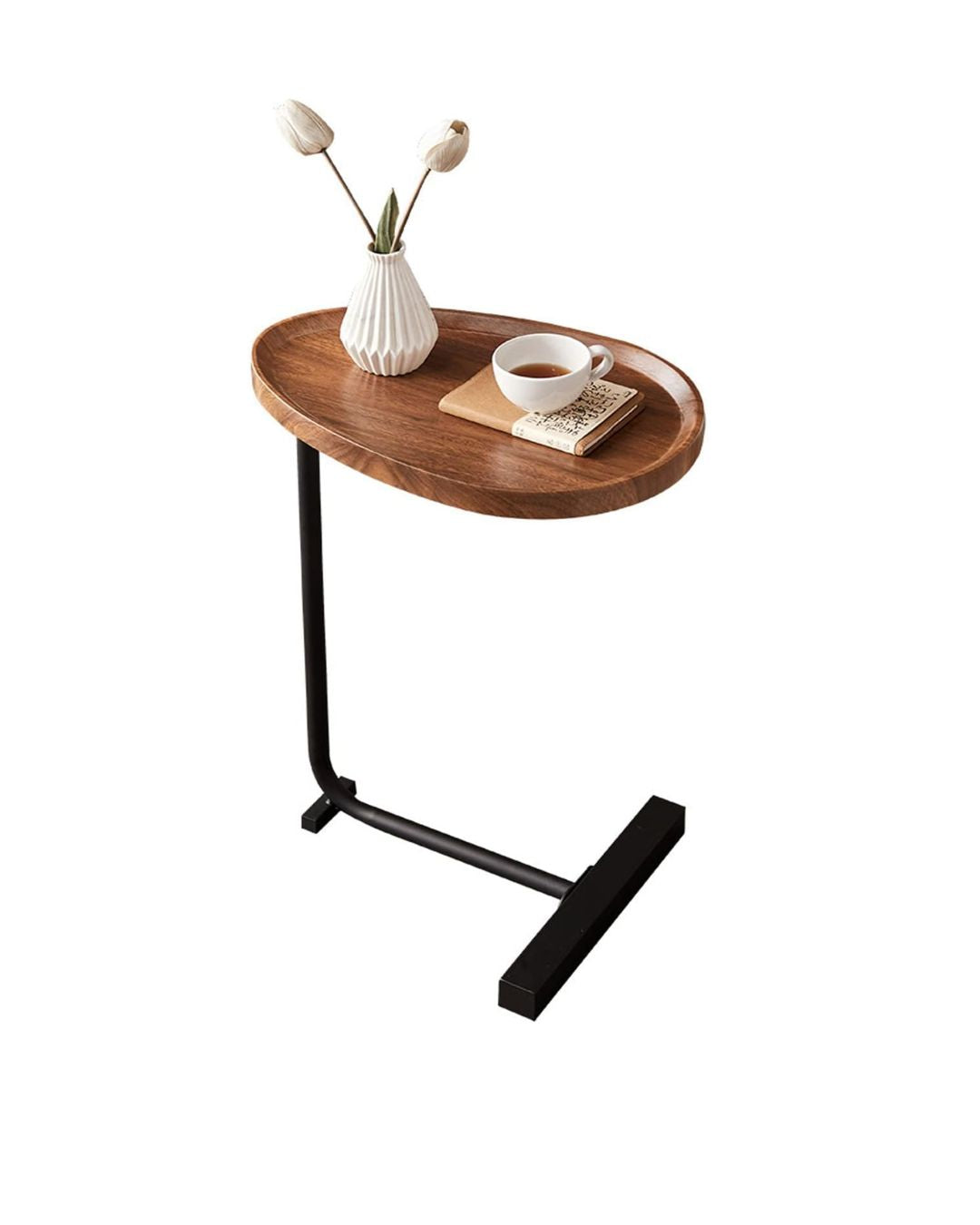 C-Shaped End Table for Couch