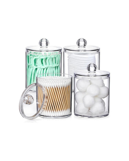 Acrylic Cotton Swab Organizer