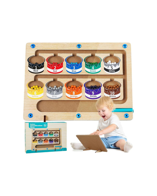 Montessori Magnetic Color and Number Maze