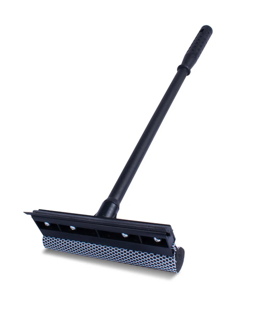 Window Squeegee with Scrubber