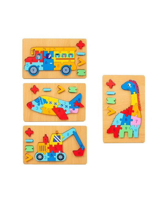 3D Wooden Montessori Puzzle Educational Toys