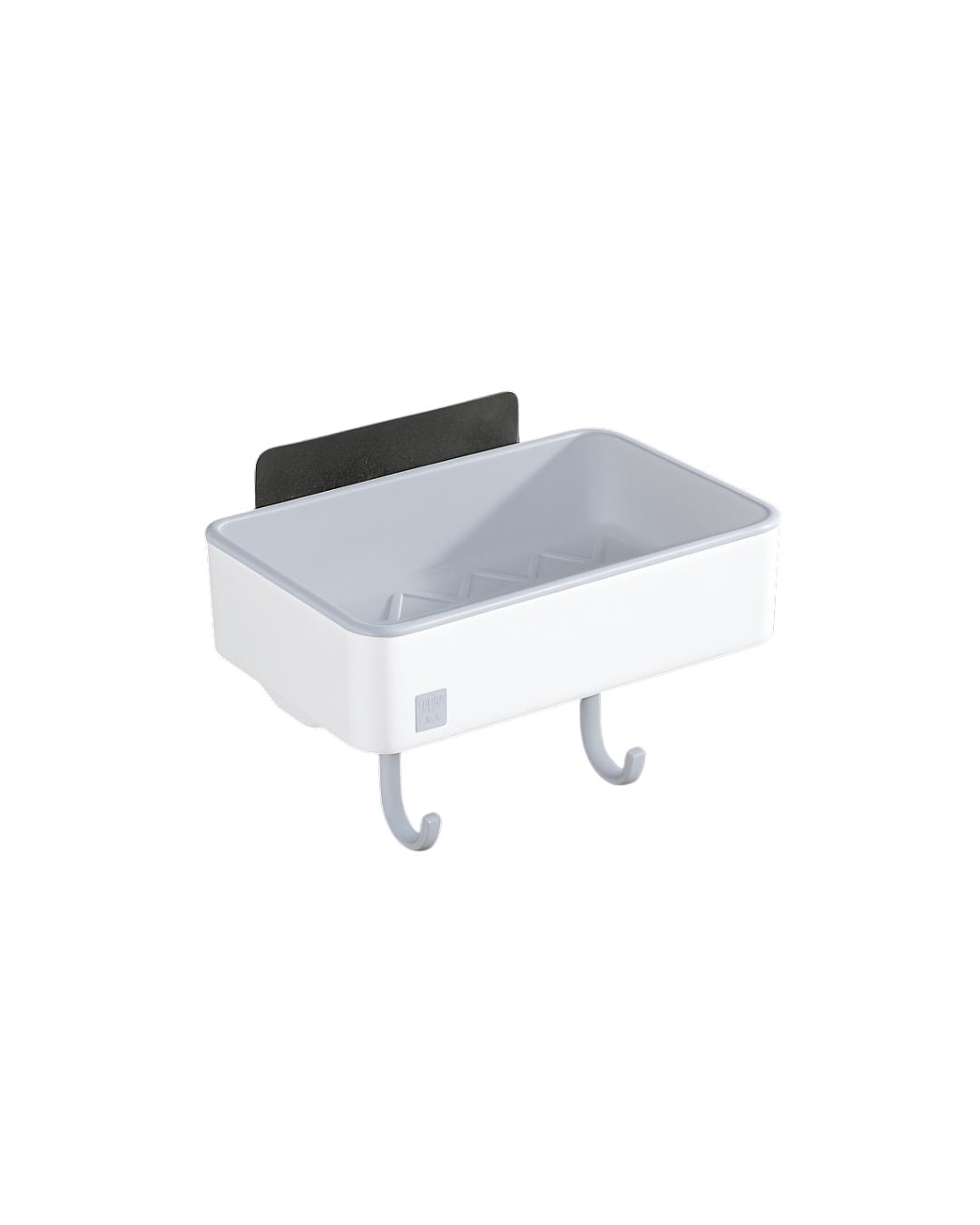 Wall Mounted Soap Dish with 2-Hooks