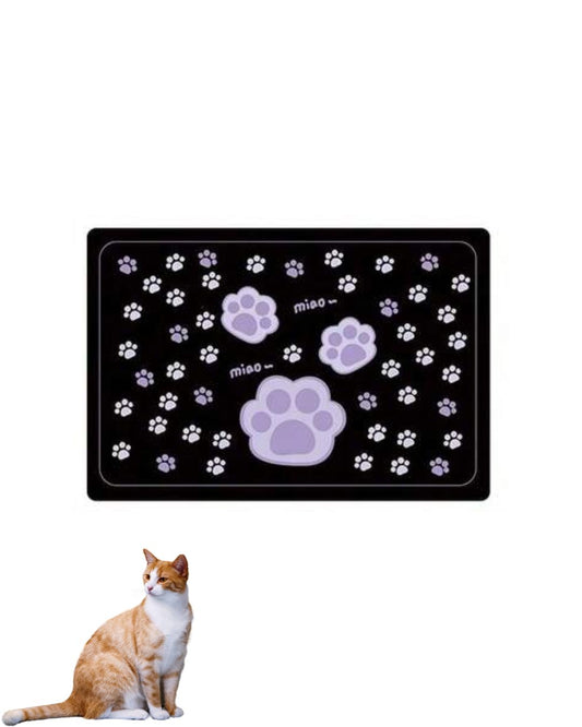 Paw Printed Pet Meal Mat