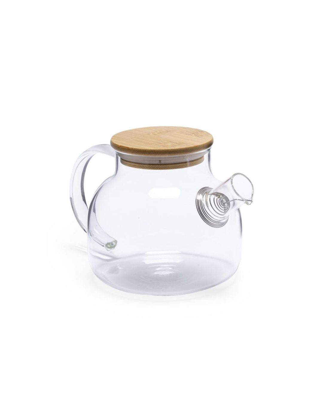 High Borosilicate Glass Teapot with Infuser & Bamboo Lid
