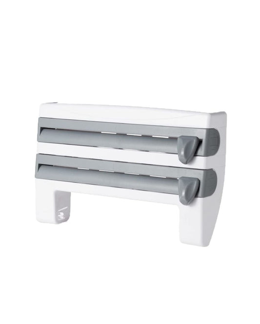 4 in 1 Wall-Mounted Plastic Cling Wrap Dispenser