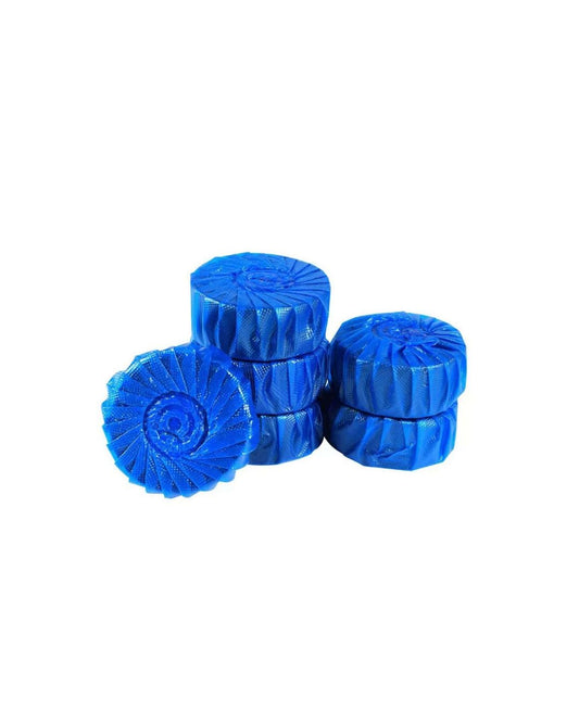 Blue Tablet Flush Tank