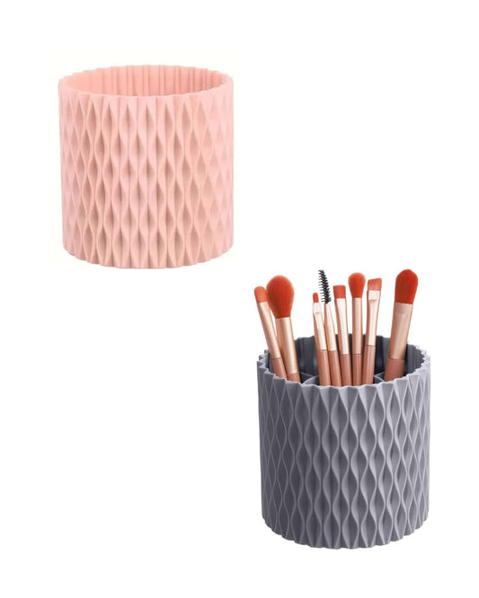 Rotatable Makeup Brush Holder Organizer