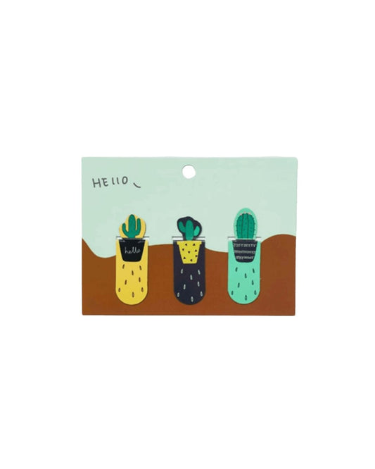 Cactus Magnetic Bookmarks