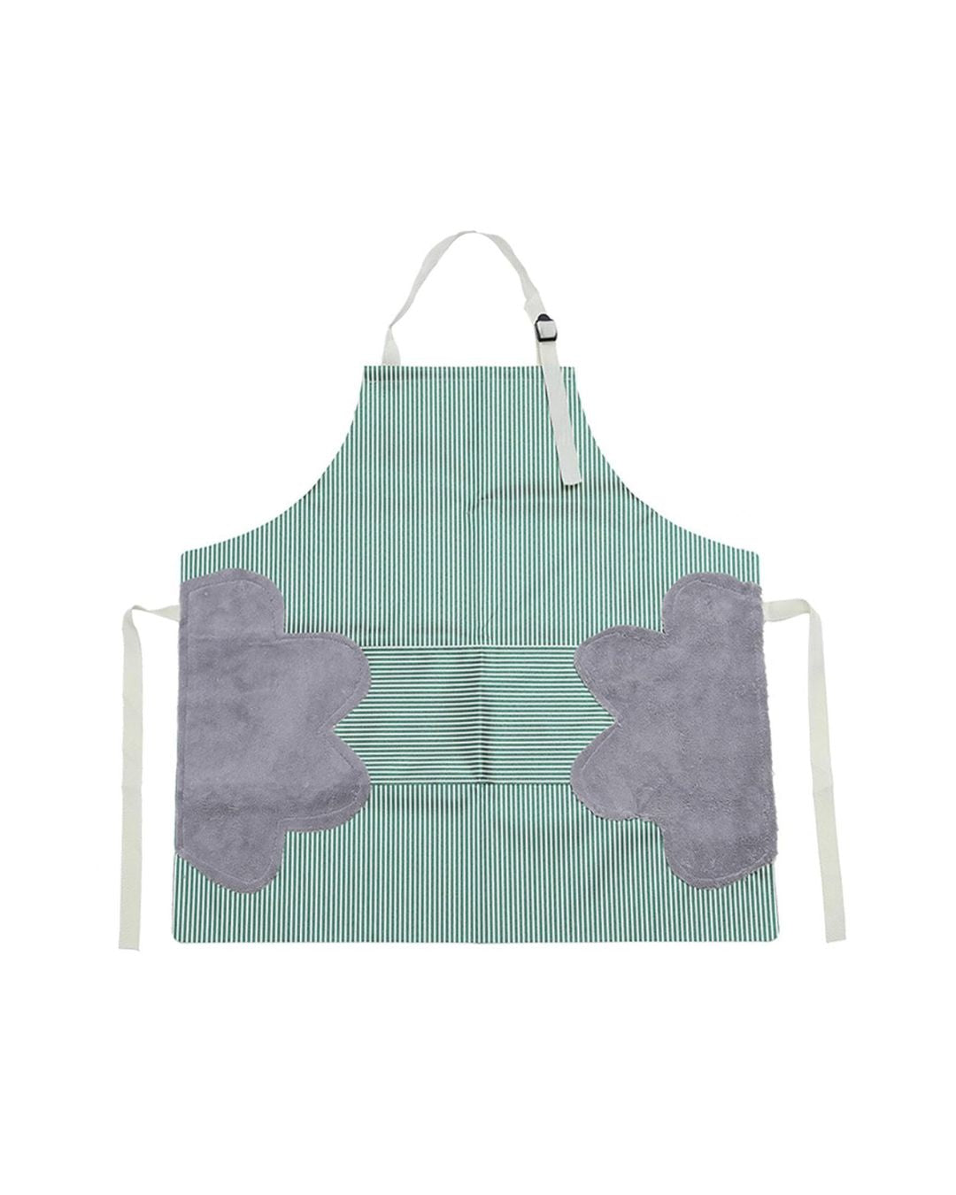 Striped Cooking Apron with Wipe Hands