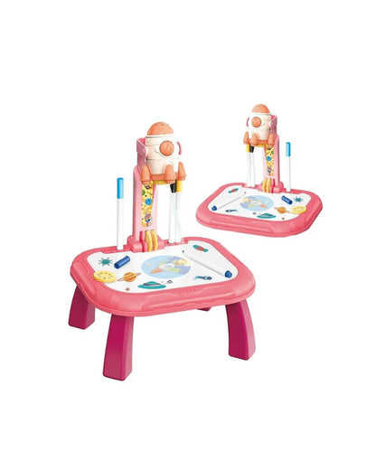 LED Projector Rocket Painting Table