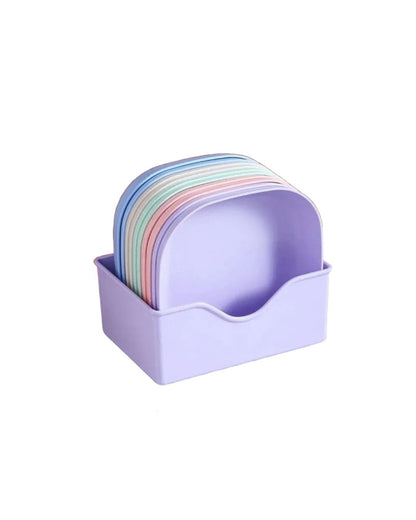 10 Plates Set with Stand