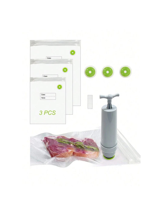 Reusable Vacuum Sealer Bags with Manual Pump