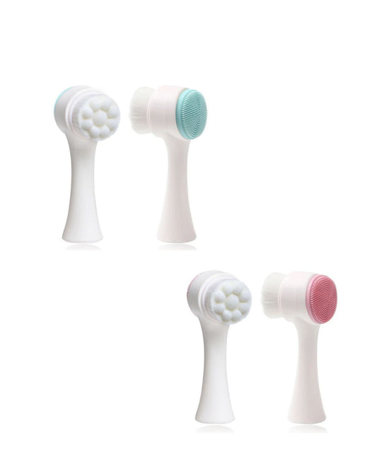 Two-Tone Soft Silicone Dog Paw Cleaning Brush