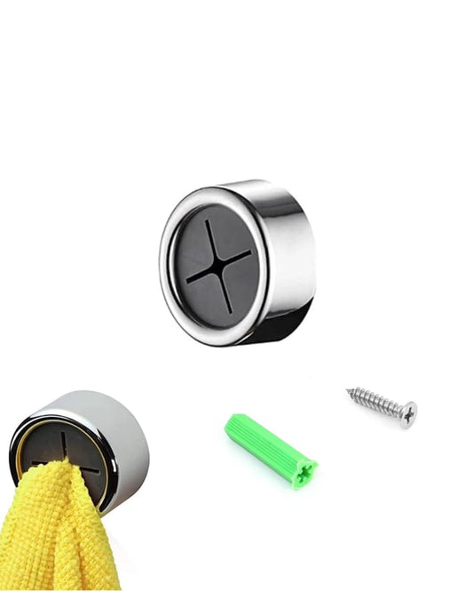 Round Adhesive Push Towel Hook