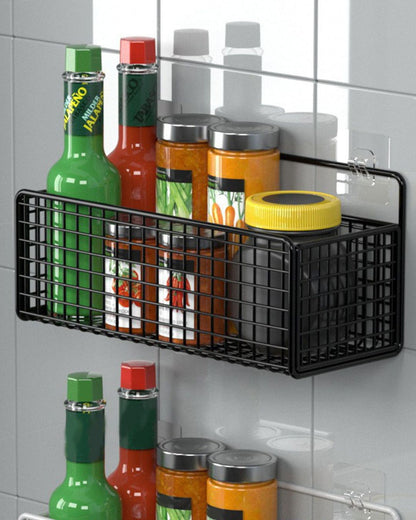 Wall-Mounted Metal Storage Basket