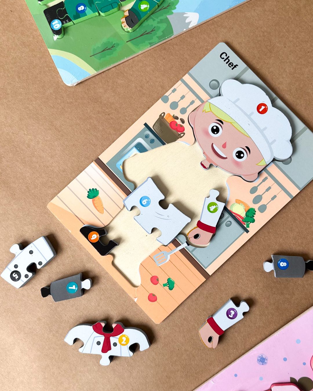 Wooden Jigsaw Professions Puzzles