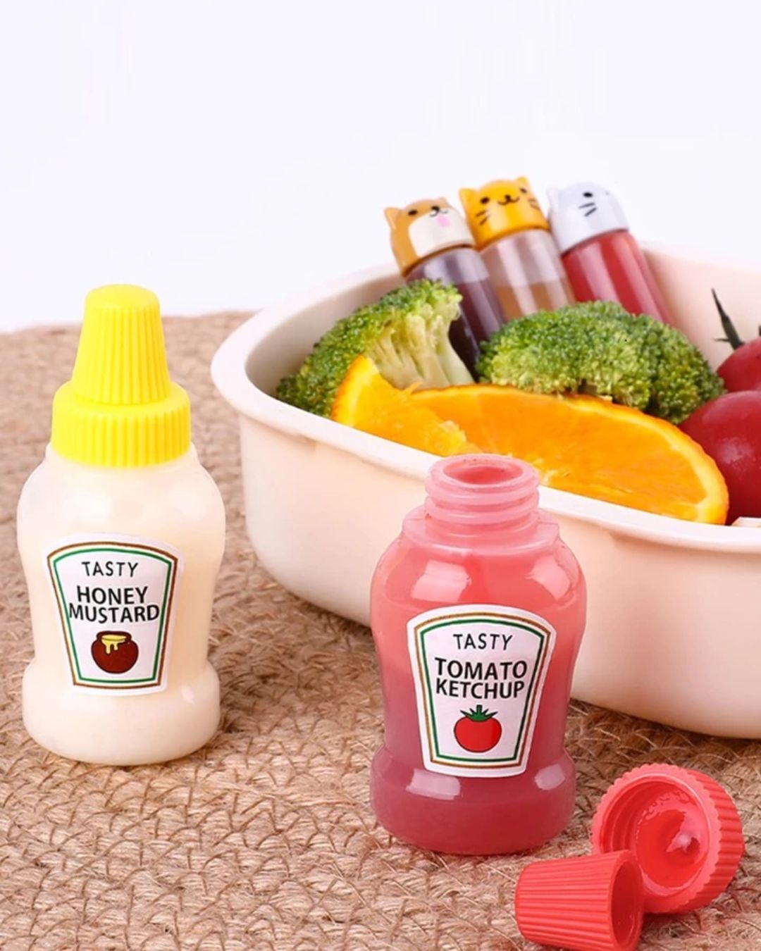 Mini Squeezy Sauce Bottles