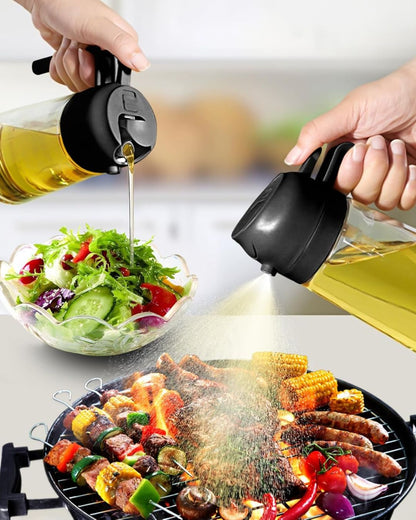 2 in 1 Oil Dispenser Spray Bottle