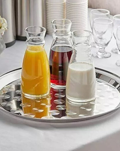 Stainless Steel Round Tray 4pcs Set