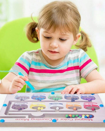 Montessori Magnetic Color and Number Maze