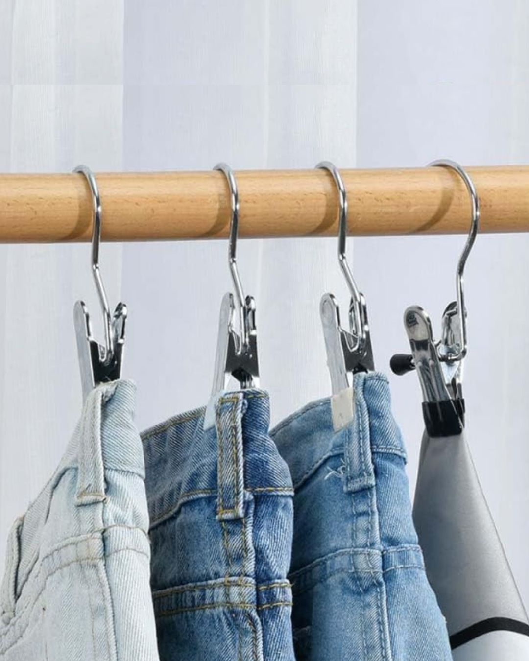 Stainless Steel Clothespins with Hook