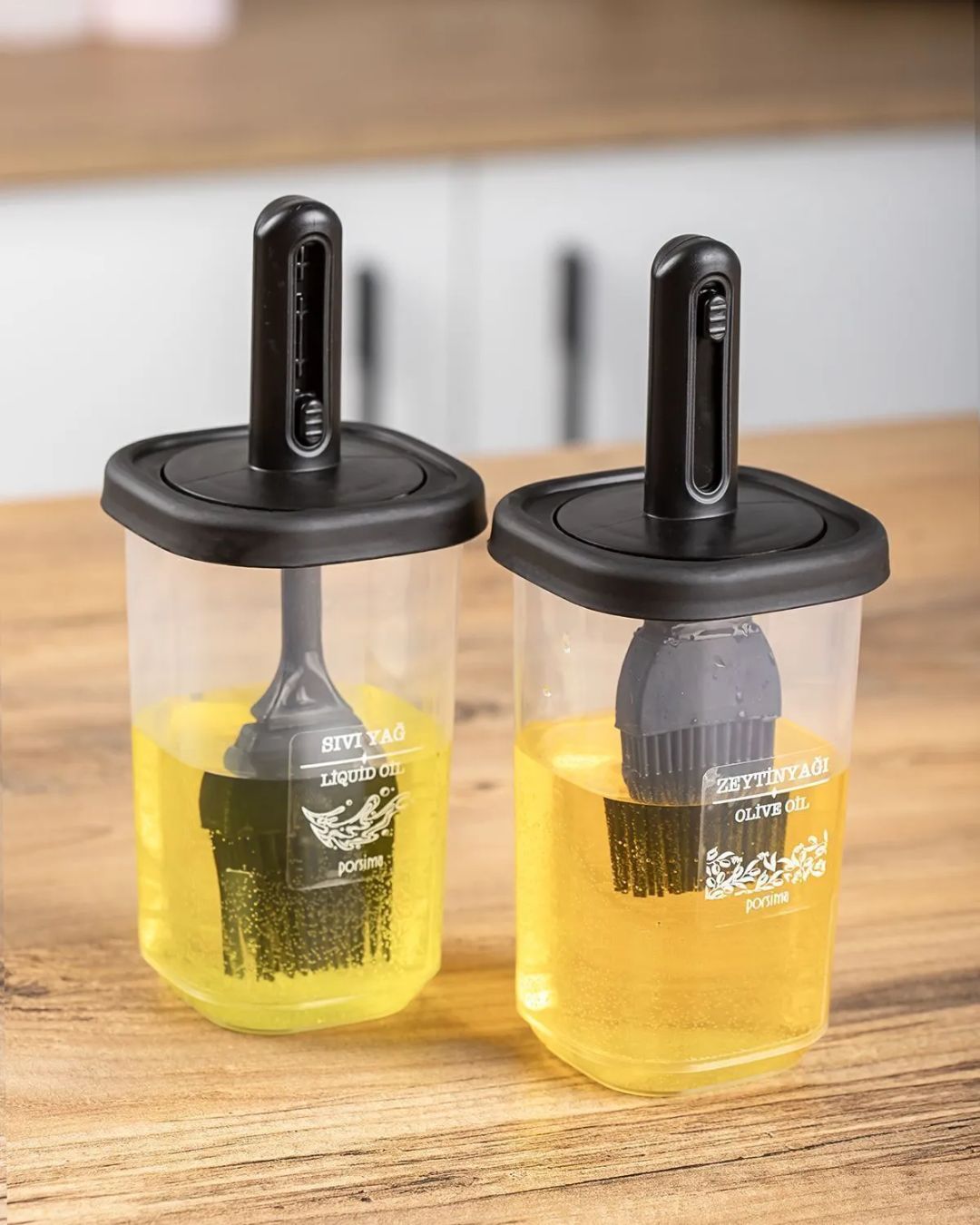 Silicone Brushed Oil Containers