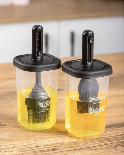 Silicone Brushed Oil Containers