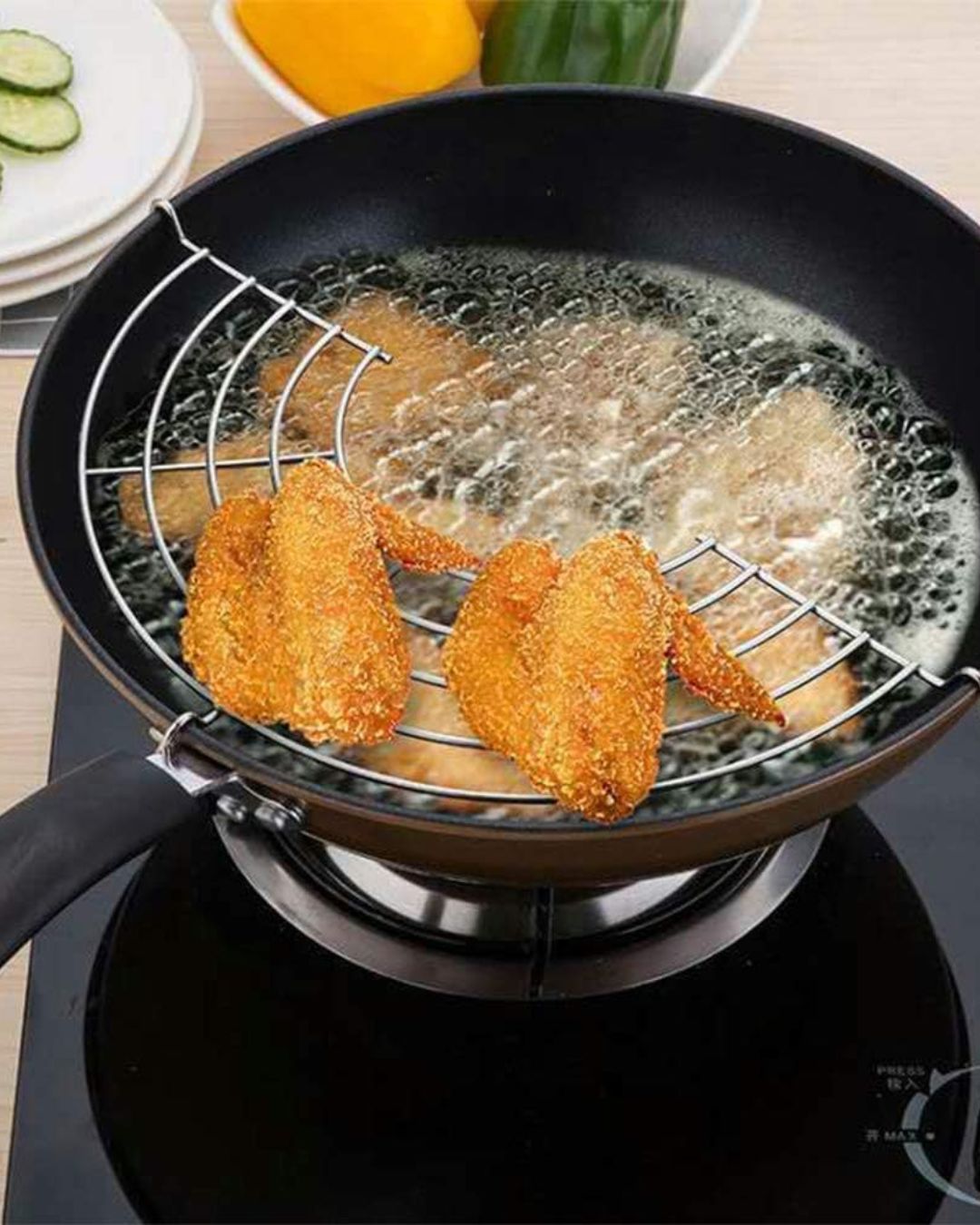 Stainless Steel Half Round Oil Draining Rack