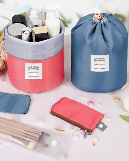 Makeup & Toiletries Barrel Bag